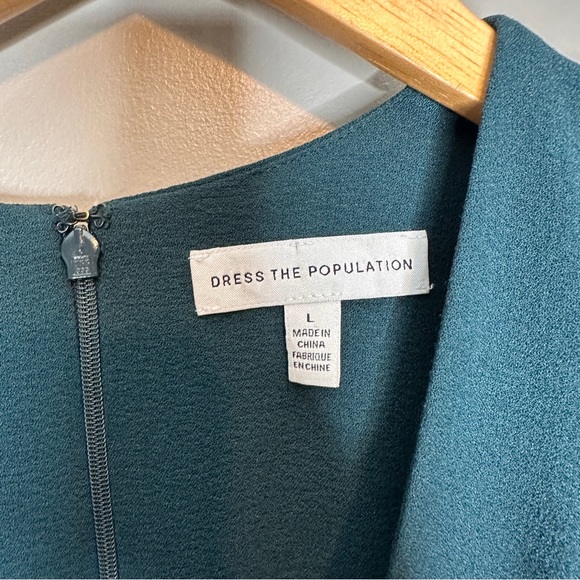 Dress the population Catalina Dress in pine - Picture 7 of 12